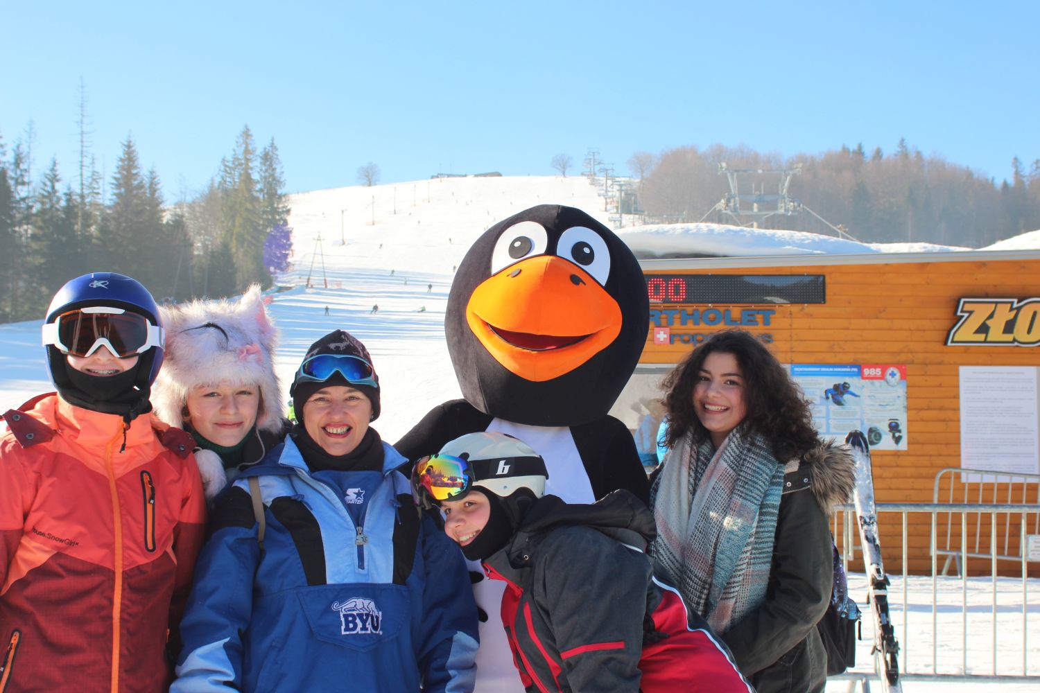 Nie ma zimowej scenerii bez pingwinka!